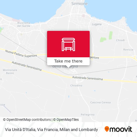 Via Unità D'Italia, Via Francia map