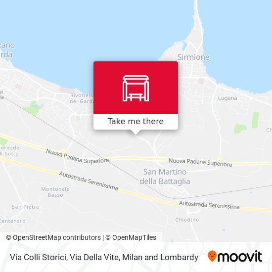 Via Colli Storici, Via Della Vite map