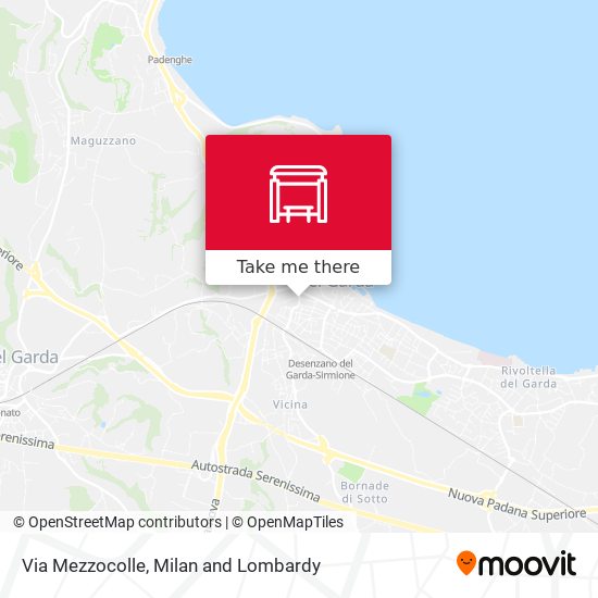 Via Mezzocolle map