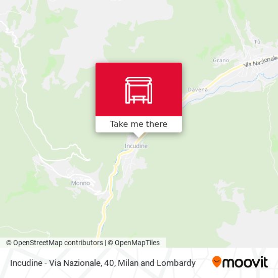 Incudine - Via Nazionale, 40 map