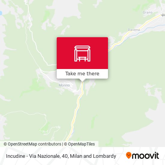Incudine - Via Nazionale, 40 map