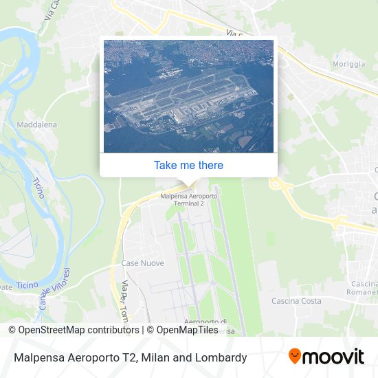 Malpensa Aeroporto T2 map