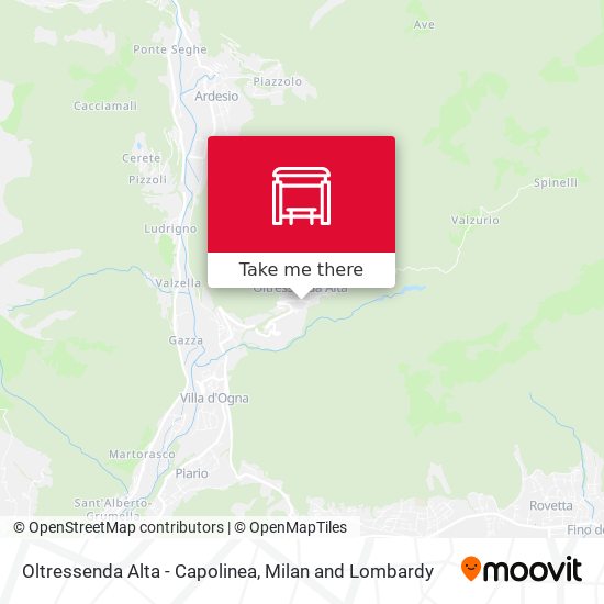 Oltressenda Alta - Capolinea map