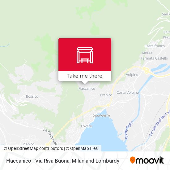 Flaccanico - Via Riva Buona map