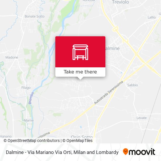 Dalmine - Via Mariano Via Orti map
