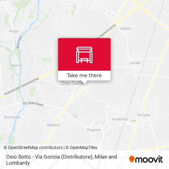 Osio Sotto - Via Gorizia (Distributore) map