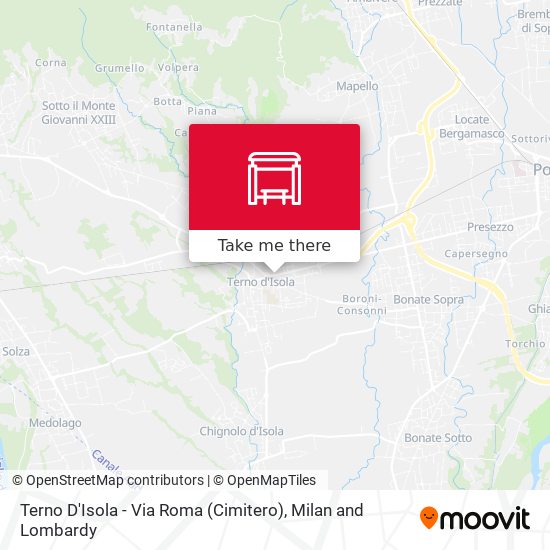 Terno D'Isola - Via Roma (Cimitero) map
