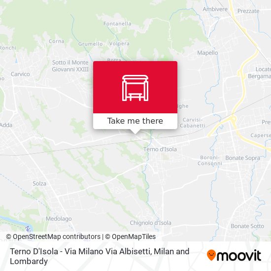 Terno D'Isola - Via Milano Via Albisetti map