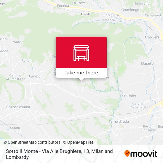Sotto Il Monte - Via Alle Brughiere, 13 map