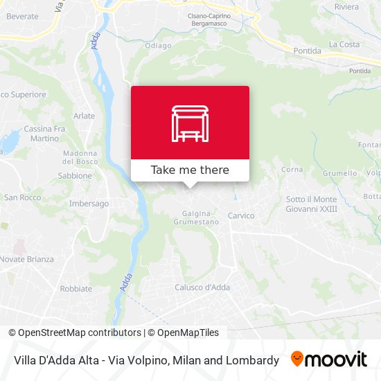 Villa D'Adda Alta - Via Volpino map