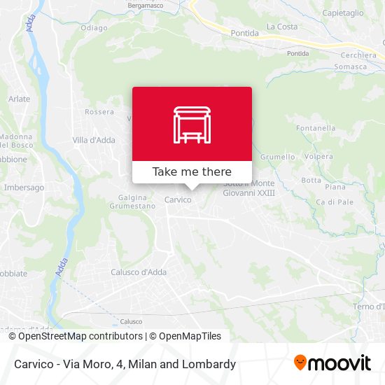 Carvico - Via Moro, 4 map