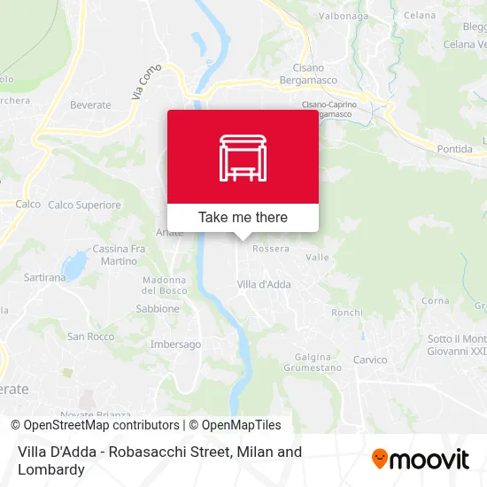 Villa D'Adda - Robasacchi Street map