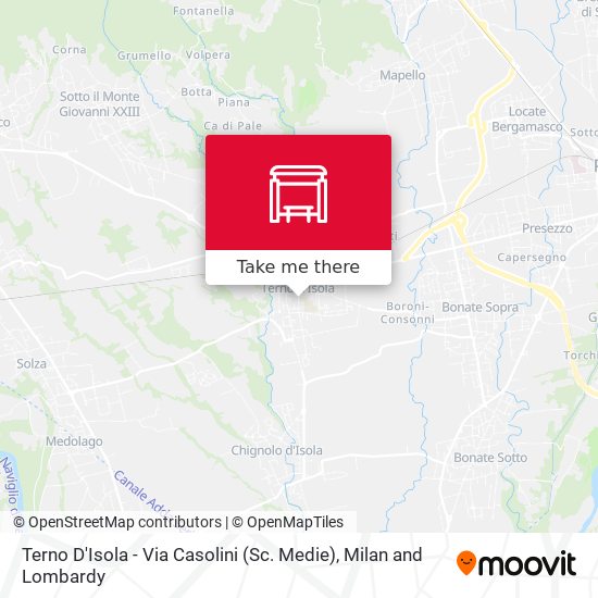Terno D'Isola - Via Casolini (Sc. Medie) map