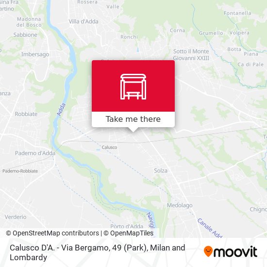 Calusco D'A. - Via Bergamo, 49 (Park) map