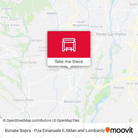 Bonate Sopra - P.za Emanuele II map