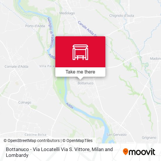 Bottanuco - Via Locatelli Via S. Vittore map