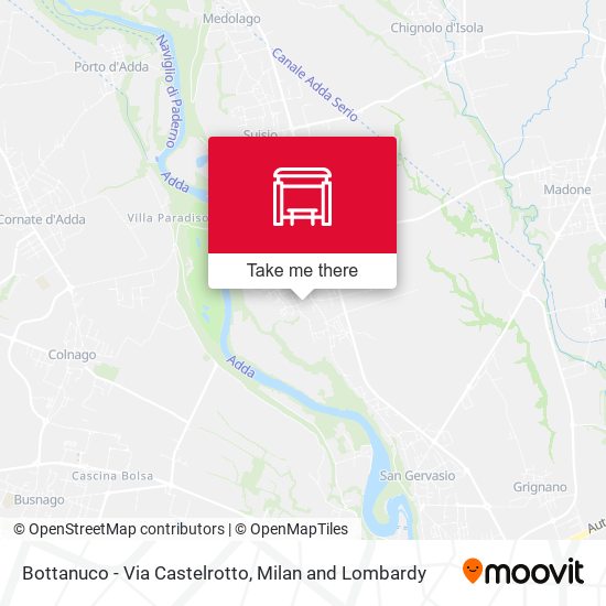 Bottanuco - Via Castelrotto map