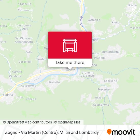 Zogno - Via Martiri (Centro) map
