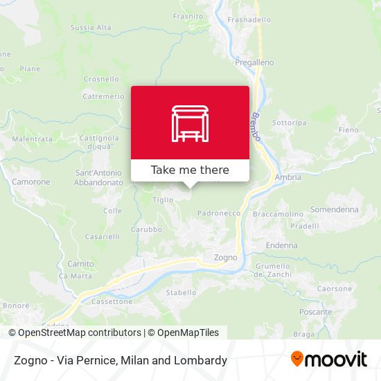 Zogno - Via Pernice map