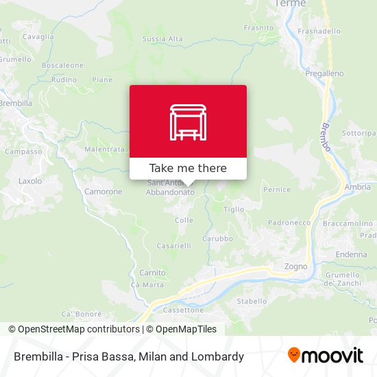 Brembilla - Prisa Bassa map