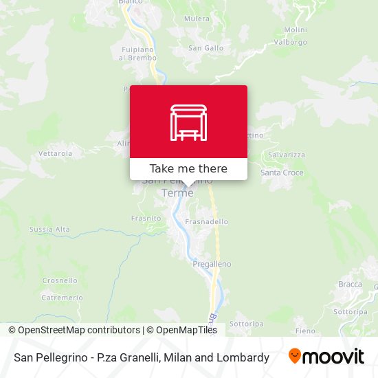 San Pellegrino - P.za Granelli map