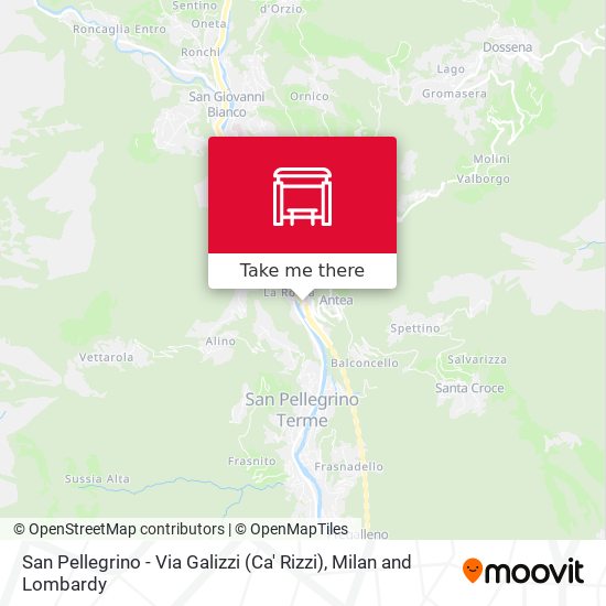 San Pellegrino - Via Galizzi (Ca' Rizzi) map