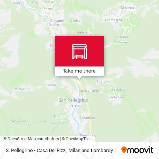 S. Pellegrino - Casa De' Rizzi map