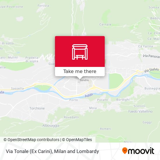 Via Tonale (Ex Carini) map