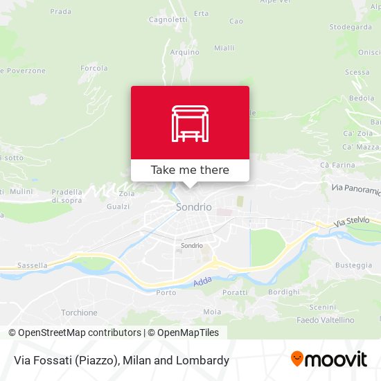 Via Fossati (Piazzo) map