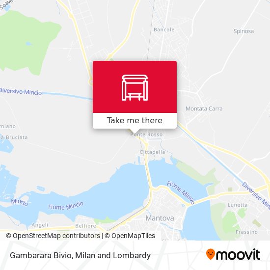 Gambarara Bivio map