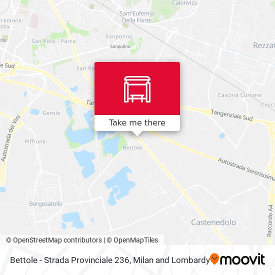 Bettole - Strada Provinciale 236 map