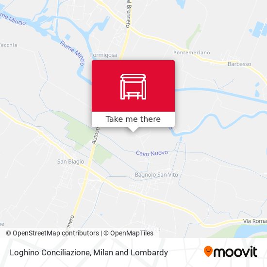 Loghino Conciliazione map