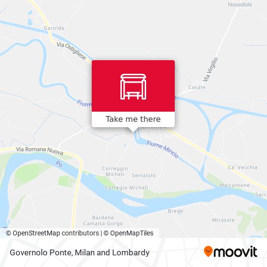 Governolo Ponte map