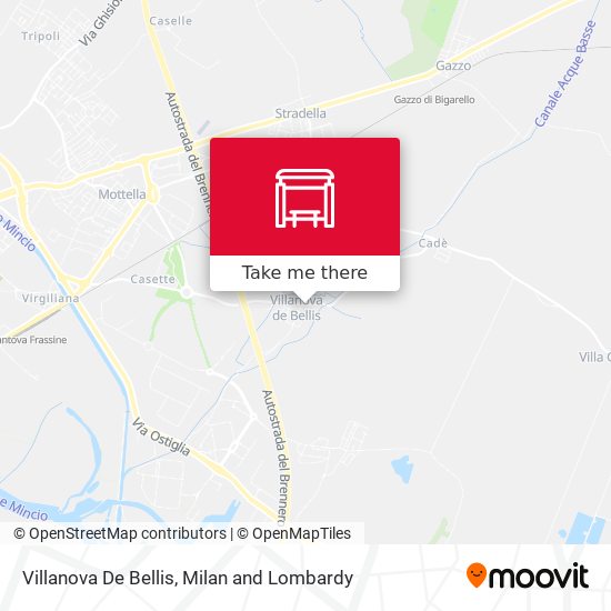 Villanova De Bellis map