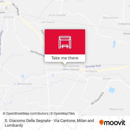 S. Giacomo Delle Segnate - Via Cantone map