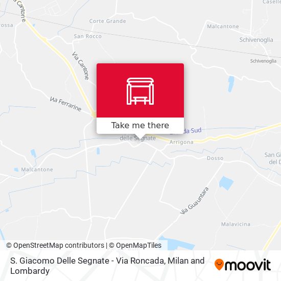 S. Giacomo Delle Segnate - Via Roncada map