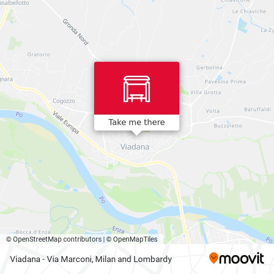 Viadana - Via Marconi map