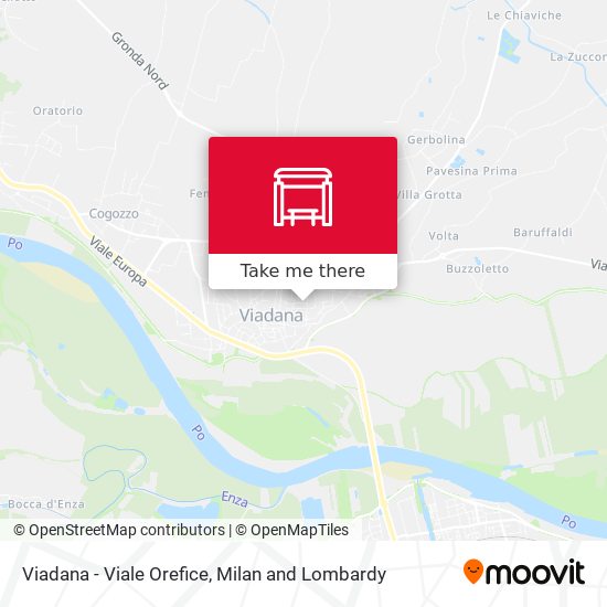 Viadana - Viale Orefice map