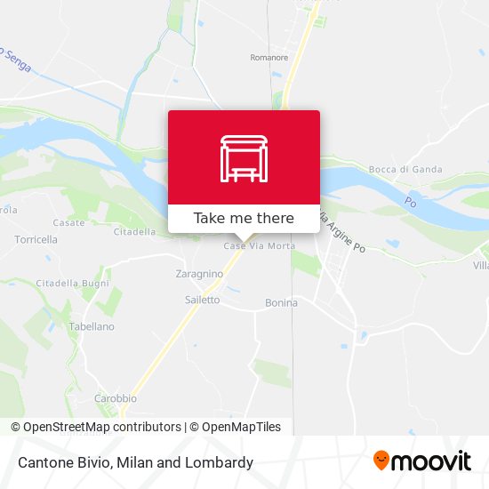 Cantone Bivio map