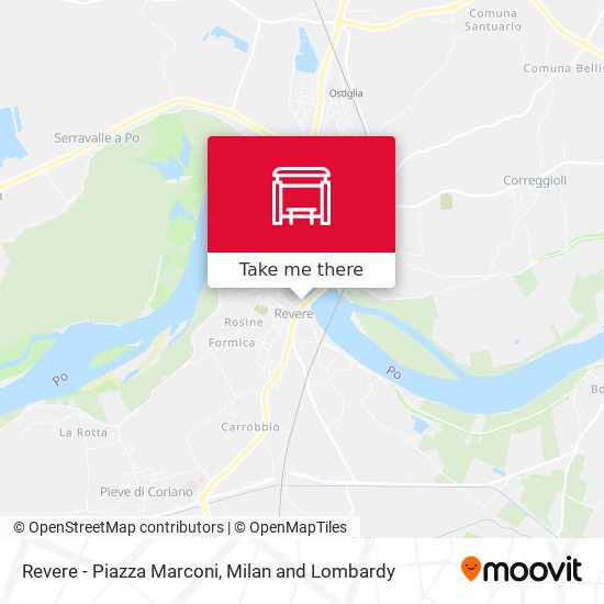Revere - Piazza Marconi map