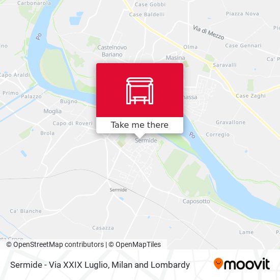 Sermide - Via XXIX Luglio map