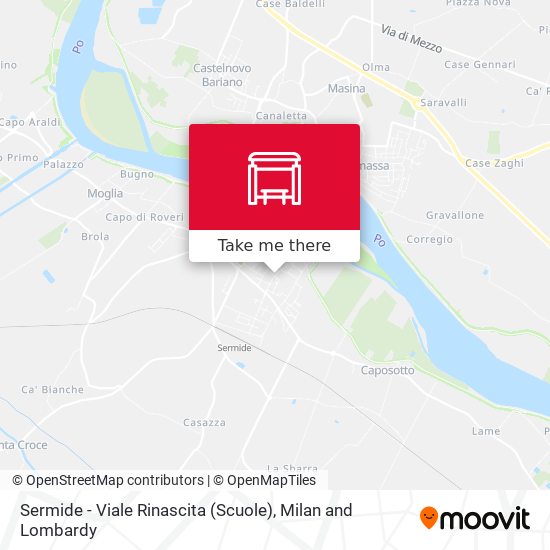 Sermide - Viale Rinascita (Scuole) map