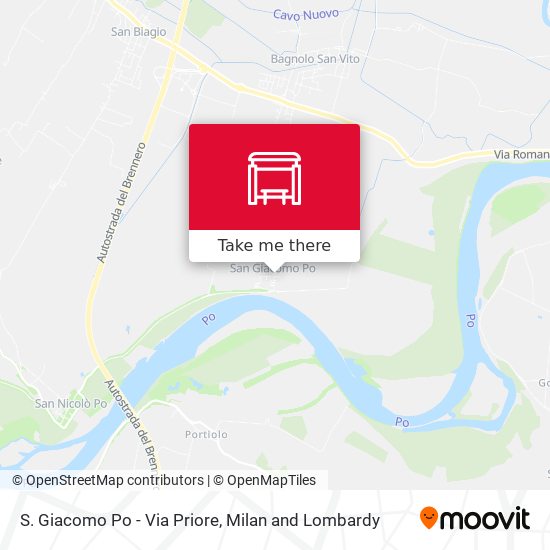 S. Giacomo Po - Via Priore map