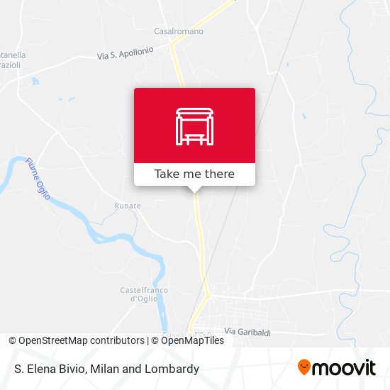S. Elena Bivio map