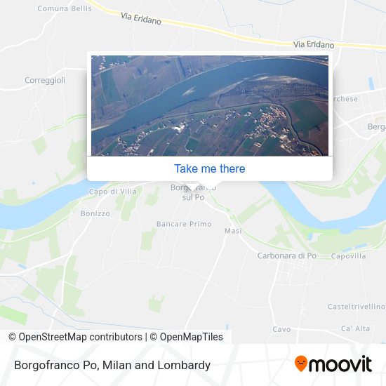 Borgofranco Po map