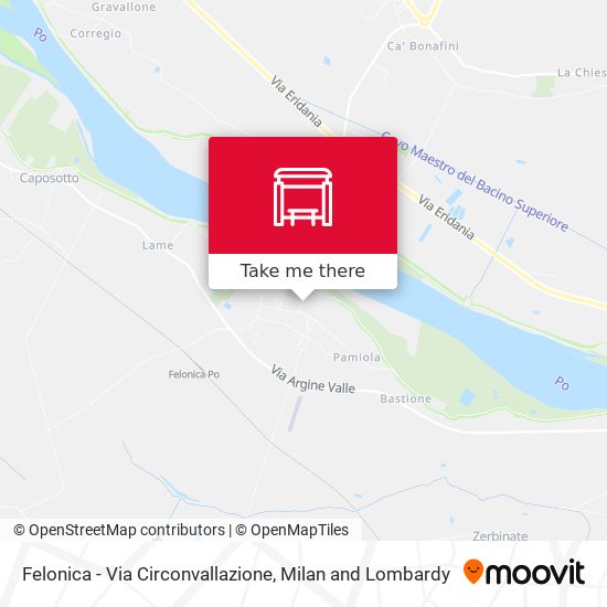 Felonica - Via Circonvallazione map