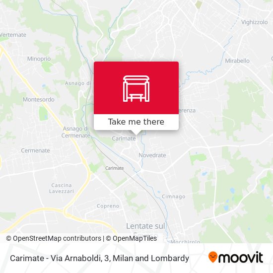 Carimate - Via Arnaboldi, 3 map