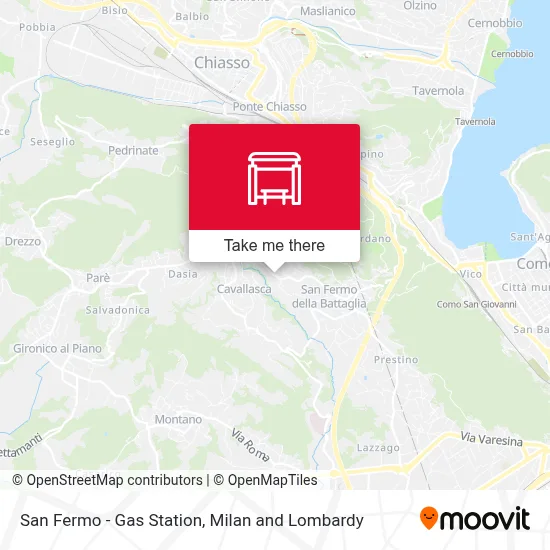 San Fermo - Gas Station map