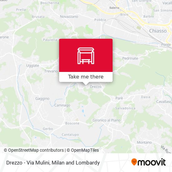 Drezzo - Via Mulini map