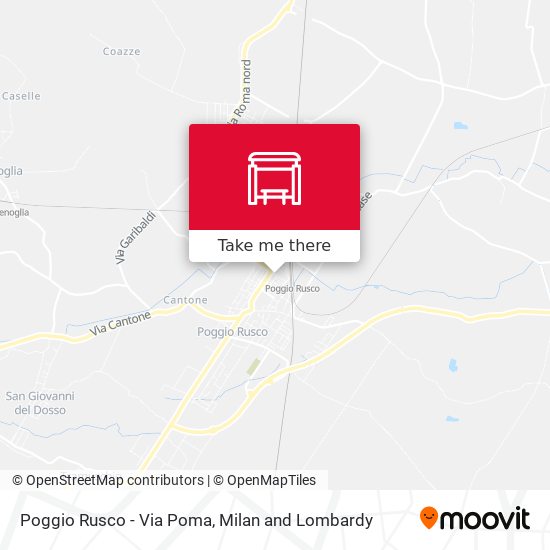 Poggio Rusco - Via Poma map